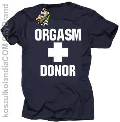 Orgasm Donor - Koszulka męska granatowa 