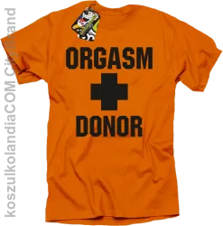 Orgasm Donor - Koszulka męska pomarańczowa 