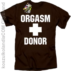 Orgasm Donor - Koszulka męska brązowa 