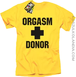 Orgasm Donor - Koszulka męska żółta 