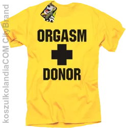 Orgasm Donor - Koszulka męska żółta 