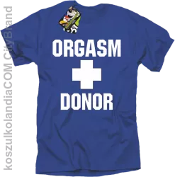 Orgasm Donor - Koszulka męska niebieska 