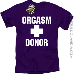 Orgasm Donor - Koszulka męska fioletowa 