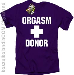 Orgasm Donor - Koszulka męska fioletowa 