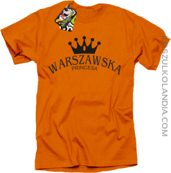 Warszawska princesa - Koszulka STANDARD pomarańcz