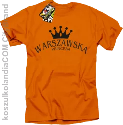 Warszawska princesa - Koszulka STANDARD pomarańcz