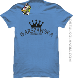 Warszawska princesa - Koszulka STANDARD błękit