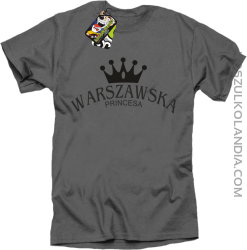 Warszawska princesa - Koszulka STANDARD szara