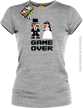 Game Over Pixel - koszulka damska na panieńskie  