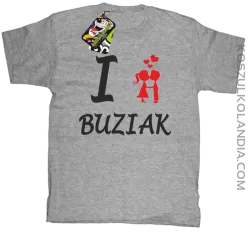 I LOVE Buziak -  Koszulka Dziecięca - Melanż