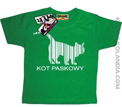 Kot Paskowy - koszulka dziecięca - zielony