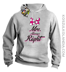 Mrs always Right dla Niej - Bluza z kapturem - Melanż