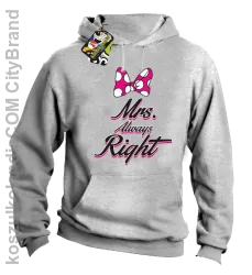 Mrs always Right dla Niej - Bluza z kapturem - Melanż