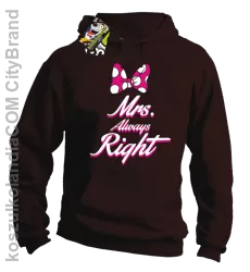 Mrs always Right dla Niej - Bluza z kapturem - Brązowy