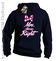 Mrs always Right dla Niej - Bluza z kapturem - Granatowy