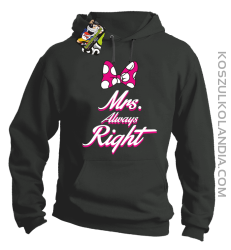 Mrs always Right dla Niej - Bluza z kapturem - Szary