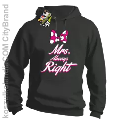 Mrs always Right dla Niej - Bluza z kapturem - Szary