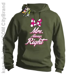 Mrs always Right dla Niej - Bluza z kapturem - Khaki