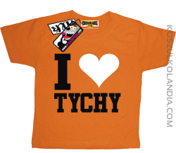 I love Tychy - koszulka dziecięca - pomarańczowy