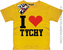 I love Tychy - koszulka dziecięca - żółty
