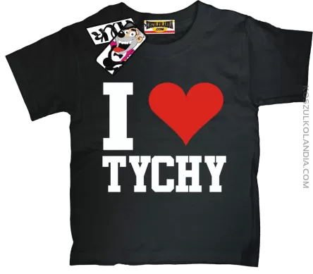I love Tychy - koszulka dziecięca - czarny