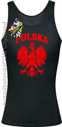 Polska - Top damski czarny 