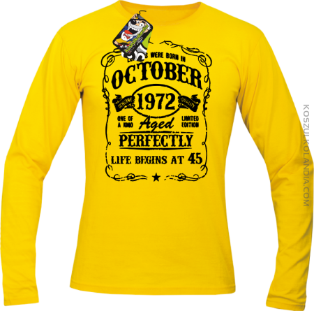 Legends were born in October Aged Perfectly - Longsleeve męski 