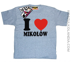 I love Mikołów - koszulka dziecięca - melanżowy