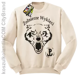 ŻOŁNIERZE WYKLĘCI WOLF-bluza bez kaptura beżowa