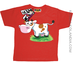 Krówka Musia - zabawna koszulka dziecięca - czerwony
