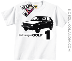 Volkswagen Golf 1 - koszulka dziecięca - biały