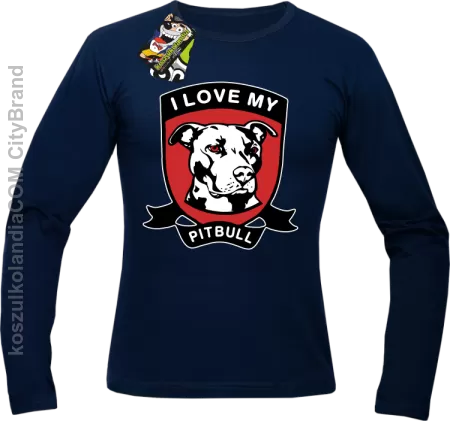 I Love My Pitbull -  Longsleeve męski