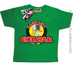 Zajefajny Chłopak - koszulka dziecięca - zielony
