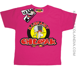 Zajefajny Chłopak - koszulka dziecięca - różowy