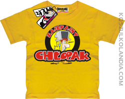 Zajefajny Chłopak - koszulka dziecięca - żółty