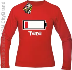 Tata Bateria do ładowania - Longsleeve męski czerwony 