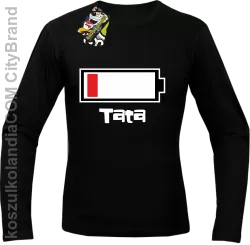 Tata Bateria do ładowania - Longsleeve męski czarny 