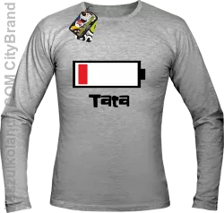 Tata Bateria do ładowania - Longsleeve męski melanż 