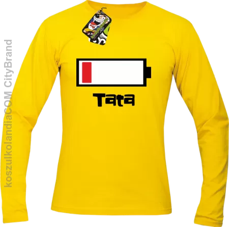 Tata Bateria do ładowania - Longsleeve męski 