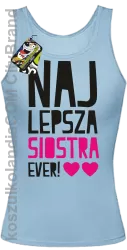 Najlepsza Siostra EVER - Top damski błękit 