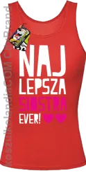 Najlepsza Siostra EVER - Top damski czerwony 