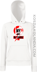 My body My choice - bluza z kapturem damska biała