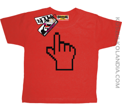 Łapka wektorowa  - koszulka dziecięca - czerwony
