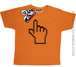 Łapka wektorowa  - koszulka dziecięca - pomarańczowy