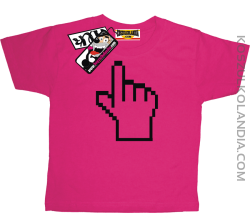 Łapka wektorowa  - koszulka dziecięca - różowy