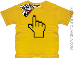 Łapka wektorowa  - koszulka dziecięca - żółty