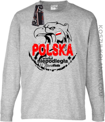 Polska Wielka Niepodległa - Longsleeve dziecięcy melanż 
