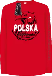 Polska Wielka Niepodległa - Longsleeve dziecięcy czerwony 