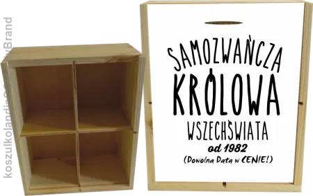 Samozwańcza Królowa wszechświata - Skrzyneczka ozdobna 