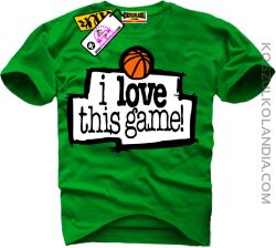 I love this game-  koszulka męska. green
